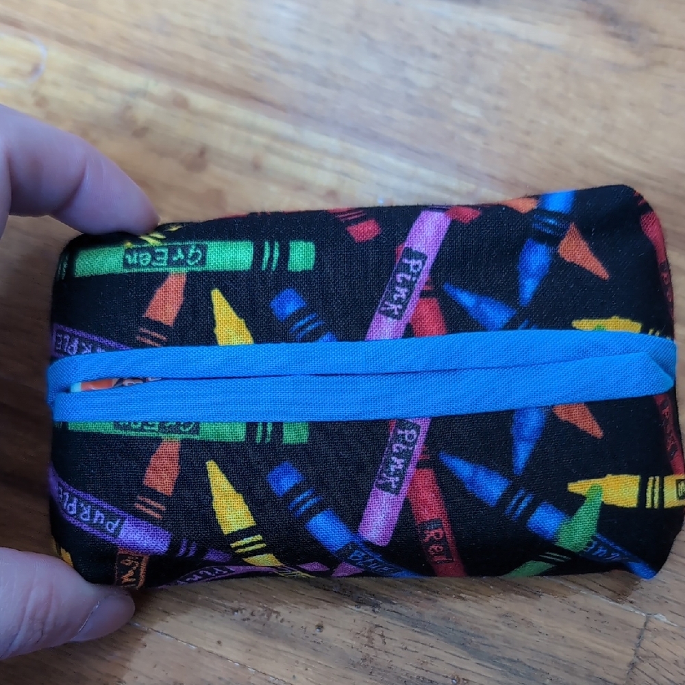 Colorful Crayon Pattern Pocket Tissue Holder